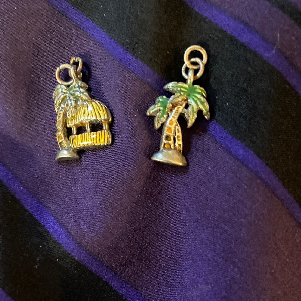 3/$15. Tropical Charm Set - Palm Tree and Hut